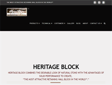 Tablet Screenshot of heritageblock.com